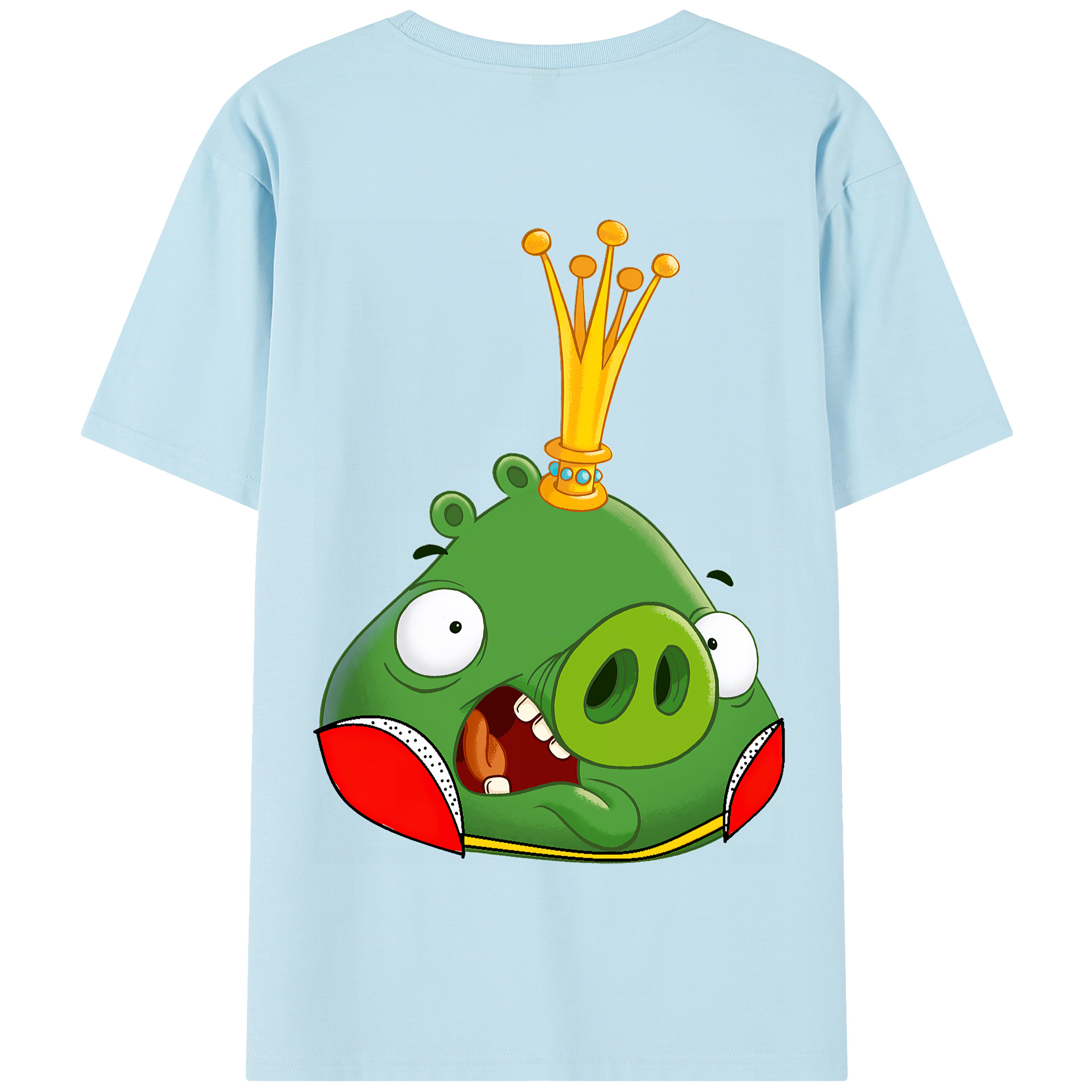 （画像用） Angry Birds アングリーバード 綿100％半袖Tシャツ（背面プリント）